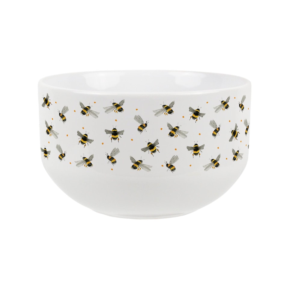 image 1 of Watercolour Bees Ceramic Bowl