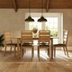 image 4 of Taberno Oak Large 1.4M Extending Dining Table Natural Orange