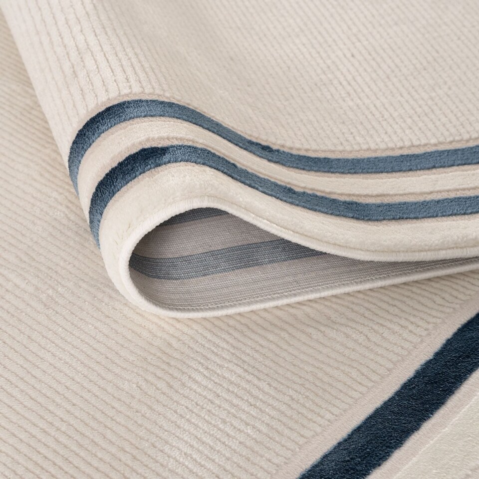 image 1 of The Rugs Carmel Collection Bordered Area Floor Rug Runner Soft Pile Living Room Bedroom
