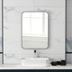 image 2 of HOMCOM 70cm Rectangle Mirror, Wall Mirror for Bathroom, Black