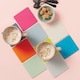 image 2 of Zeal Set of 4 Silicone Coasters Neon Orange