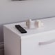image 2 of Vida Designs Cosmo 2 Door LED TV Unit Entertainment Stand, 160cm, White | White | 1