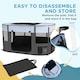 image 5 of PawHut Portable Dog Pen for Puppies, Rabbits, Kittens, Guinea Pigs - Grey