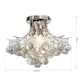image 7 of HOMCOM Modern K9 Crystal Chandelier Ceiling Lighting Pendant Lamp with 3 Light