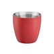 image 2 of Set of 2 Stainless Steel Espresso Coffee Cups – 90ml Double Wall Insulated Mini Drinking Mugs Red