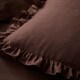image 3 of Appletree Cassia Frill Duvet Cover Set Chocolate