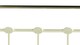 image 2 of 5ft King Size Ivory Cream Brass Finish,Traditional Antique Victorian Metal Bed Headboard | Cream | 5ft King Size