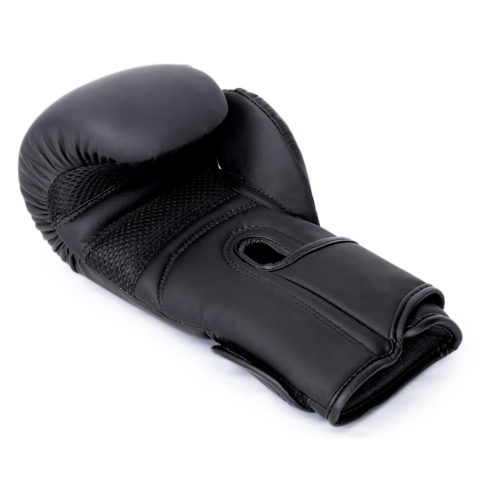 image 1 of Matte Black Sparring/Bag Boxing Gloves - 14oz