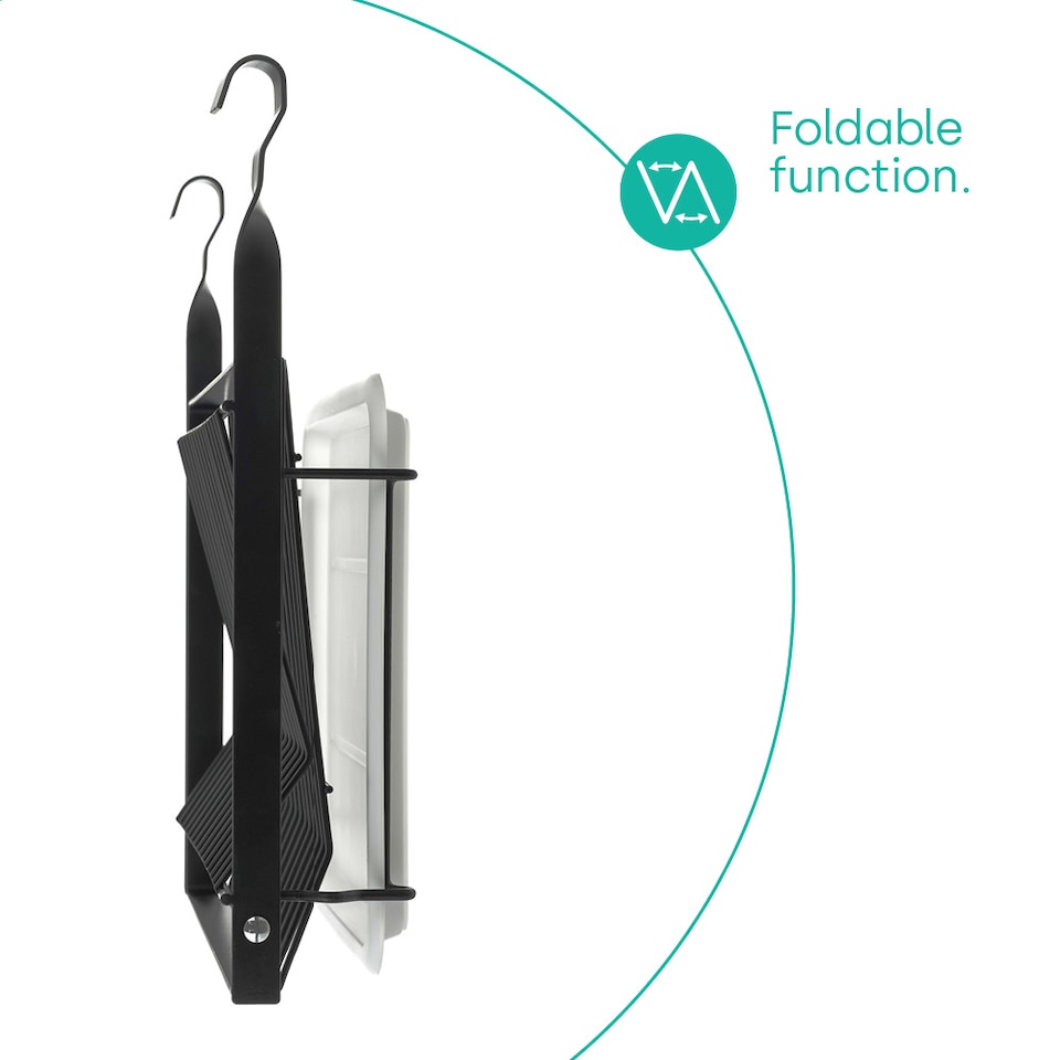 image 1 of Hanging Dish Drainer Black