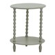 image 1 of The Camden Collection Round Side Table - Wood - L45 x W45 x H60 cm - Grey Grey