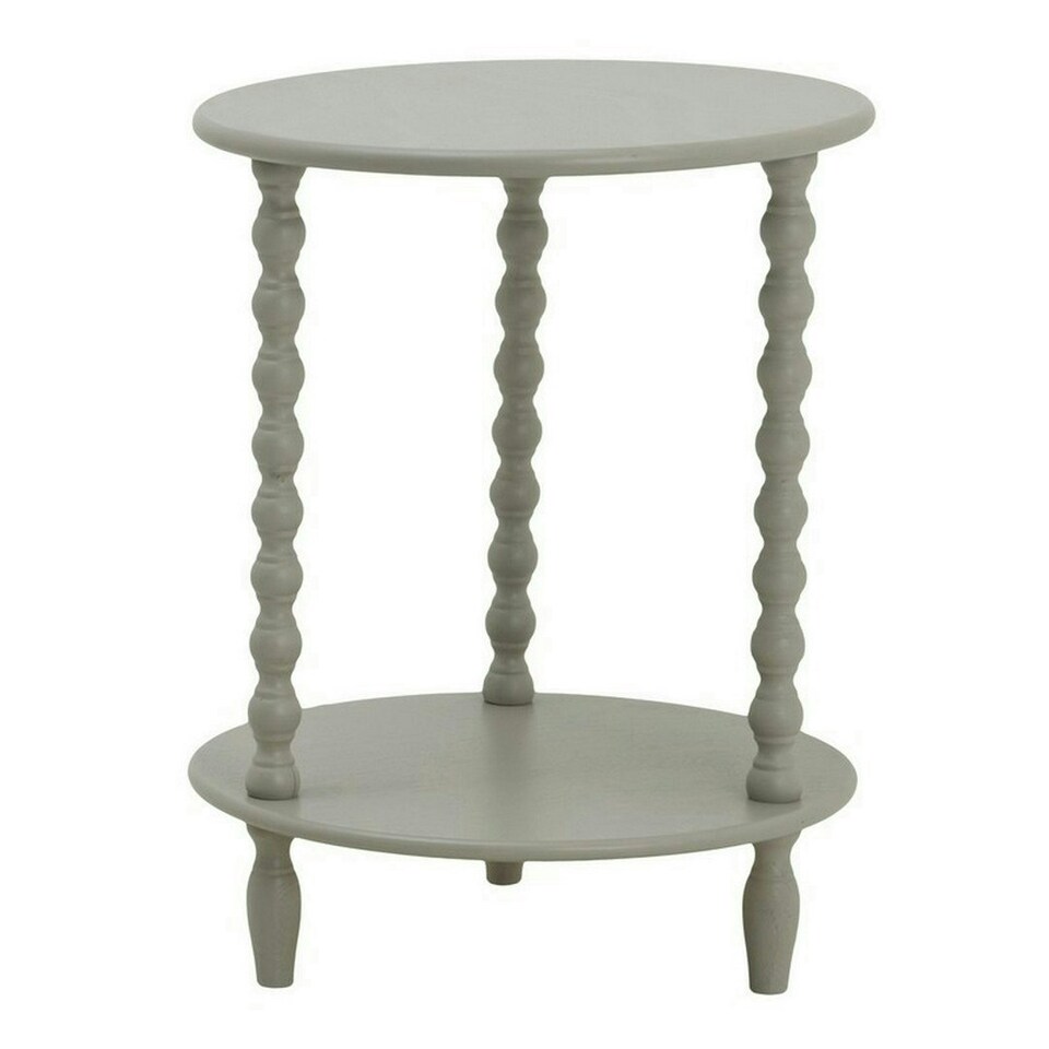 image 1 of The Camden Collection Round Side Table - Wood - L45 x W45 x H60 cm - Grey Grey