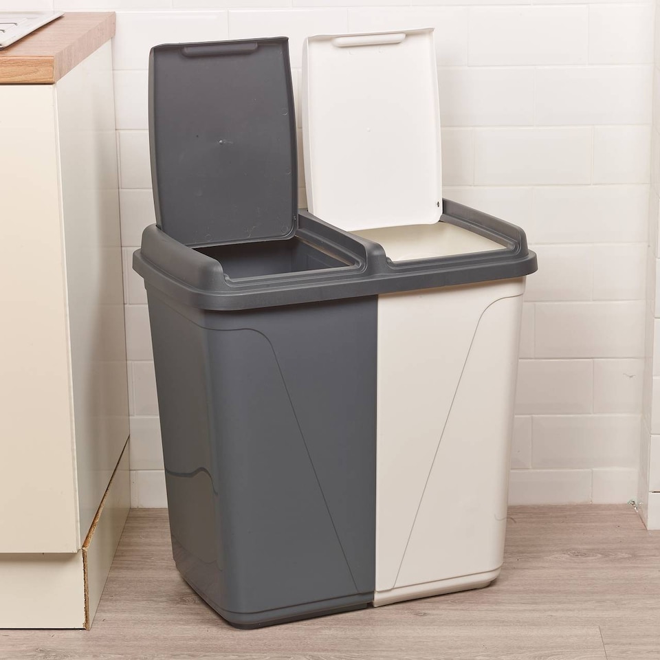 image 1 of 90L Colormatic Double Recycling Bin