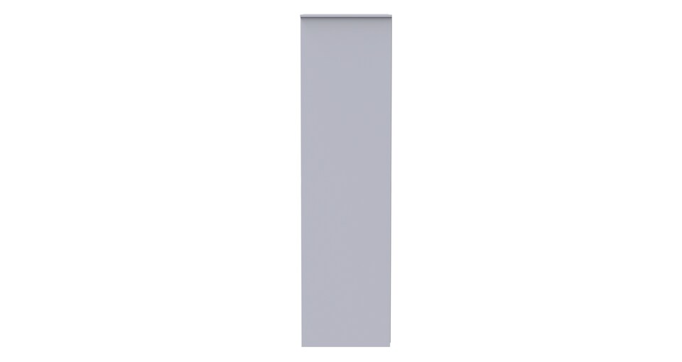 image 1 of Dallas Tall Open Wardrobe in White Matt (Ready Assembled) | White | White Matt