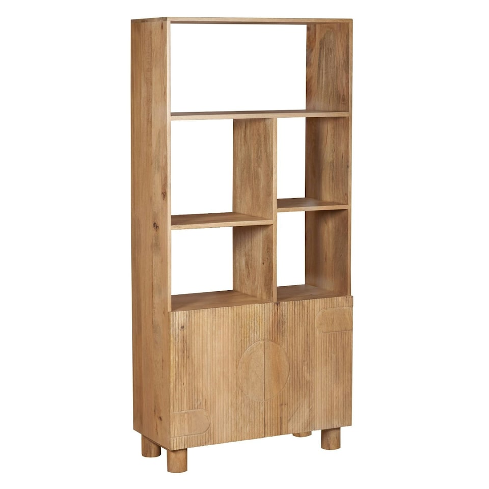 image 1 of Ajmer Solid Wood Bookcase Brown