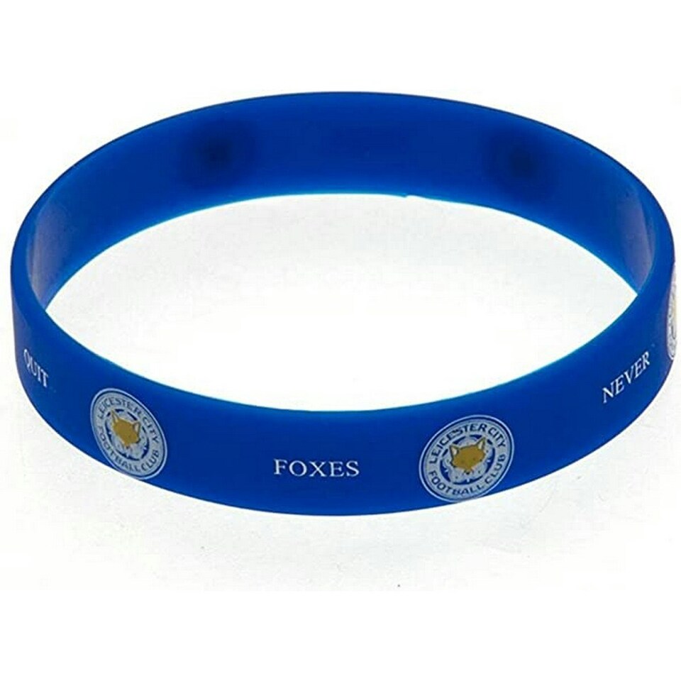 image 1 of Leicester City FC Silicone Wristband - Blue - One Size