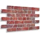 image 1 of NOVECRAFTO 3D Retro Brick Wall Panels – 6 Sheets, Covers 2.76 sqm (29.76 sq ft), 96x48cm – Old Red Brick Effect PVC Cladding for Kitchen, Office, Living Room