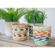 image 4 of KitchenCraft Plant Basket Mixed Seagrass Striped Multi