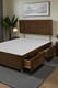 image 2 of Emily No Draw Divan Bed Base with Headboard Plush Velvet