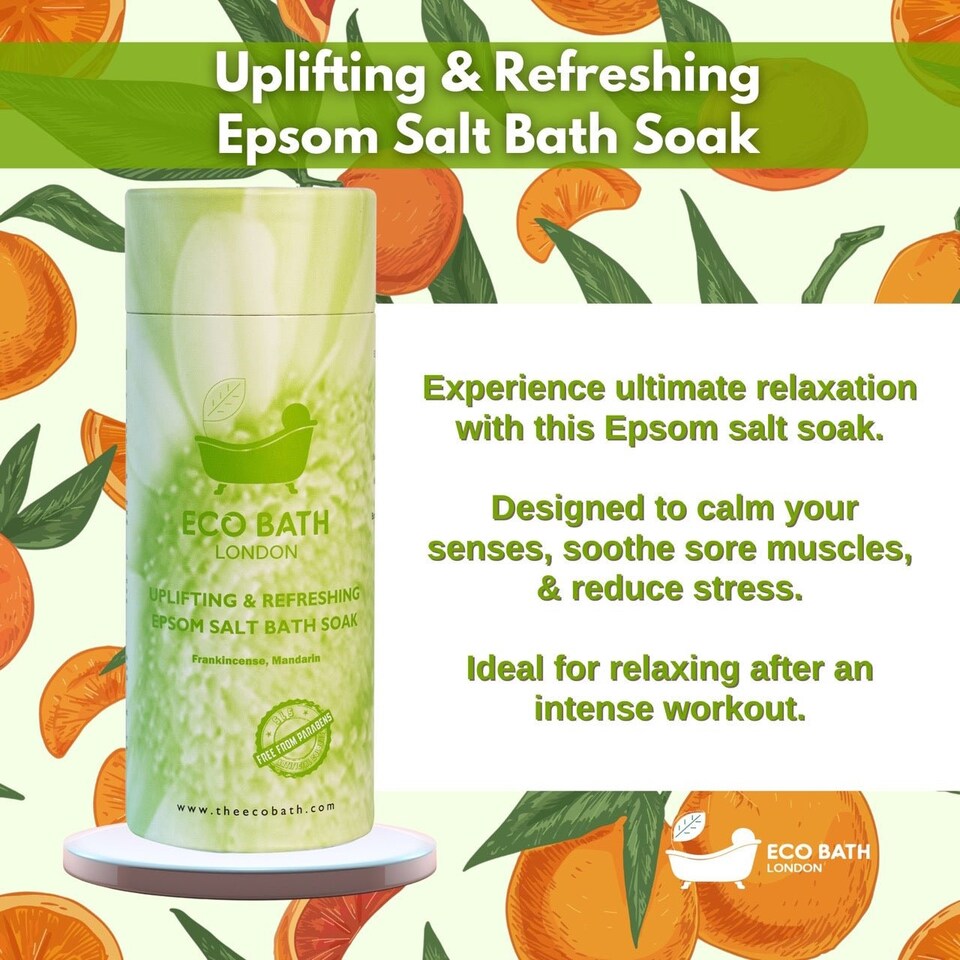 image 1 of Uplifting & Refreshing Epsom Salt Bath Soak Gift Tube