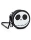 image 1 of Disney The Nightmare Before Christmas Jack Skellington Black and White Body Bag | Zip-Up Bag for Carrying Essentials | Womens Cartoon Streetwear | Disney Merch | White | White