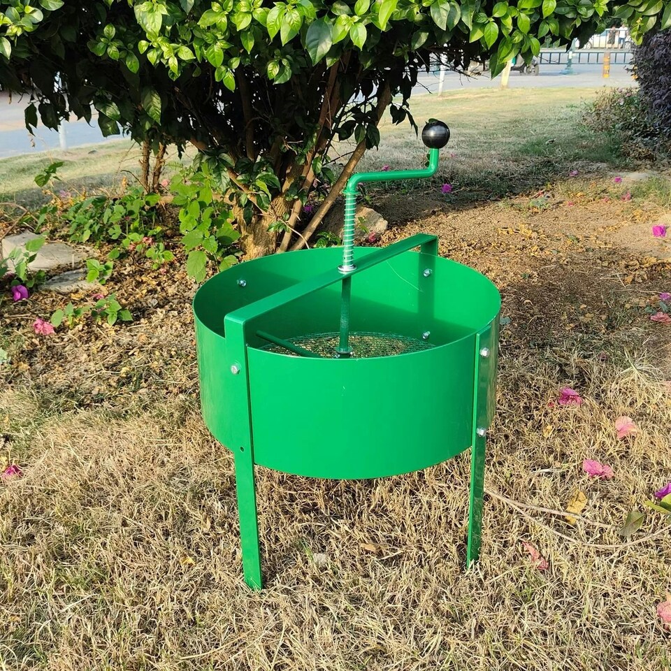 image 1 of Gr8 Garden Rotary Soil Sifter Compost Sieve Large 18 Litre Earth Riddle Screener Green | One Size