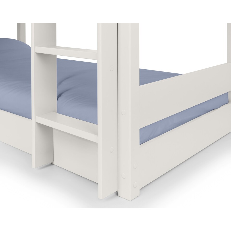 image 1 of Trio 90cm Single White 3 Tier Triple Bunk Bed
