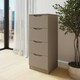 image 2 of Luno 4 Drawer Tallboy Chest Of Drawers - Putty