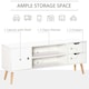 image 4 of HOMCOM Modern TV Stand W/ Storage Shelf Media Console Table Entertainment Center