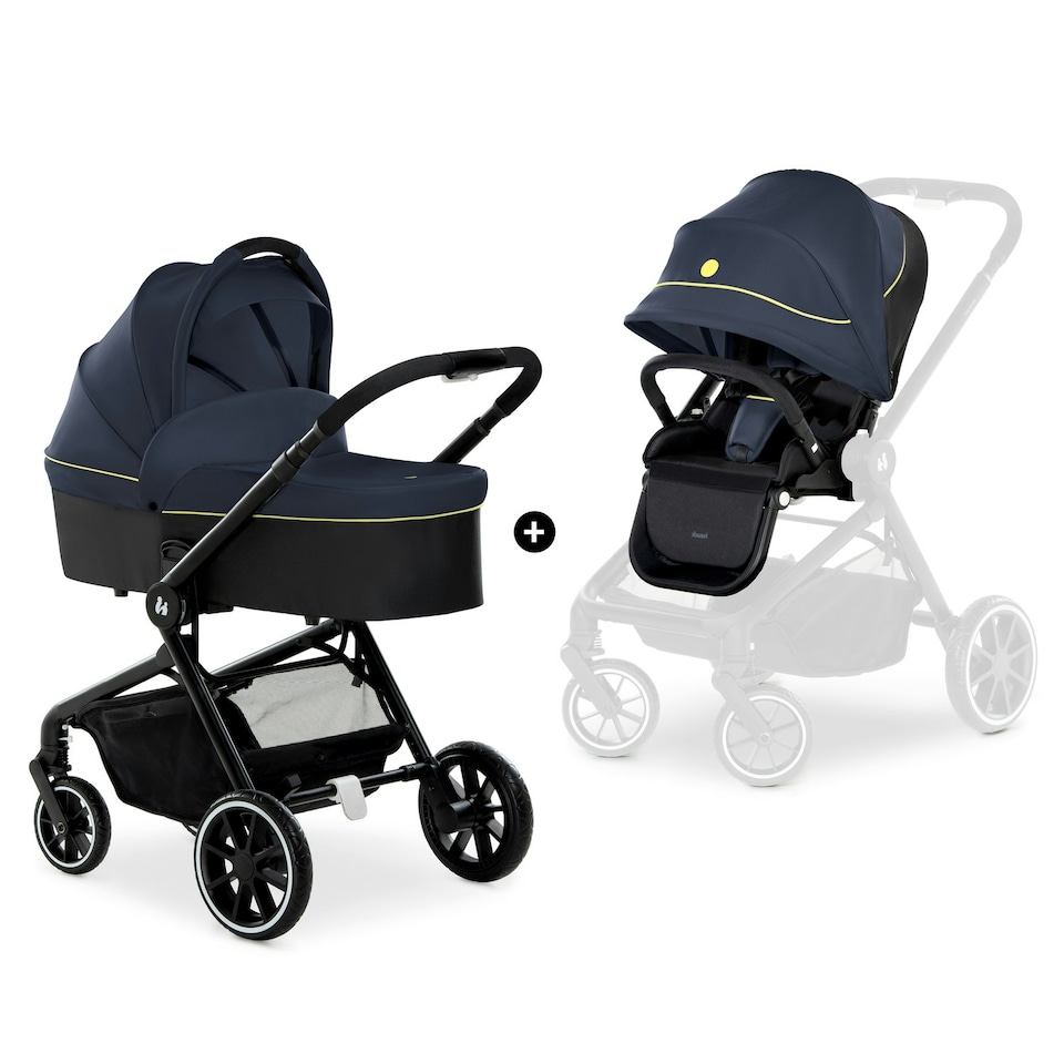 image 1 of hauck Move so Simply Pushchair Set - Dark Navy Neon Blue