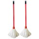 image 2 of 2 x Flock Strip Mop & Handle Highly Absorbent Perfect For Home & Office Use To Clean Hard Floors