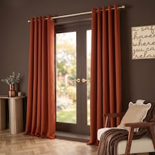 OHS Essentials Eyelet Blackout Thermal Curtain Pair - 46x54 inch