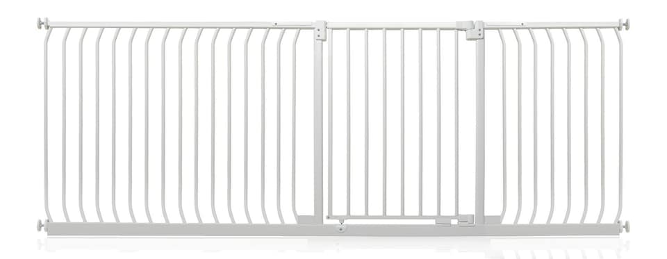 image 1 of Safetots Elite Pressure Safety Gate, 225cm - 234cm, Matt White, Pressure Fit Stair Gate | White
