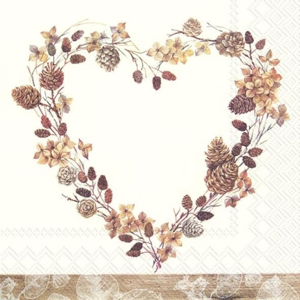 IHR  Feel Cosy Cream Cocktail Napkins 25cm 3ply  20 Pack