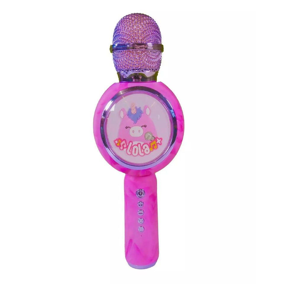 image 1 of Lazerbuilt Squishmallows Lola 2-in-1 Karaoke Microphone & Bluetooth Speaker