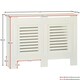 image 4 of Vida Designs Milton Radiator Cover Painted MDF Slatted Cabinet, White, 111cm
