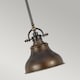image 2 of Emery 1 Light Dome Ceiling Mini Pendant Palladian Bronze, E27