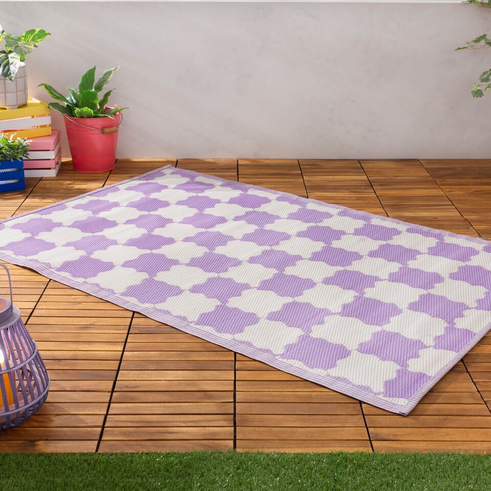 image 1 of Furn Check Outdoor/Indoor 100% Recycled Woven Rug