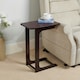 image 2 of Greenhurst C-Shaped Side Table with Mahogany Finish – Compact & Stylish Brown | Mahogany