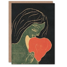 Edvard Munch Art Card The Heart Hjertet Painting