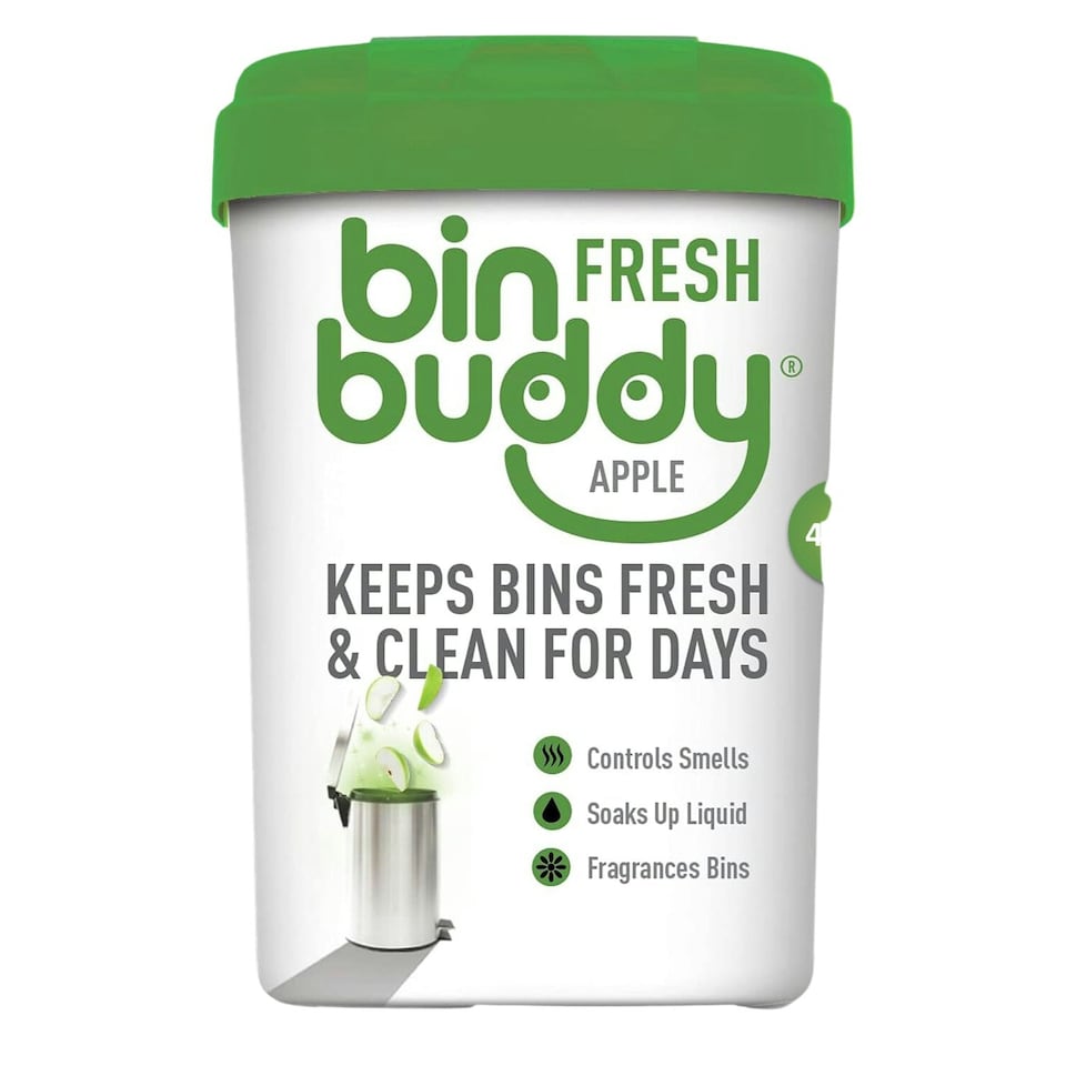 image 1 of Bin Buddy Fresh Apple Fragrance Powder Socks Mess Wheelie Dustbin Freshener 450G N/A