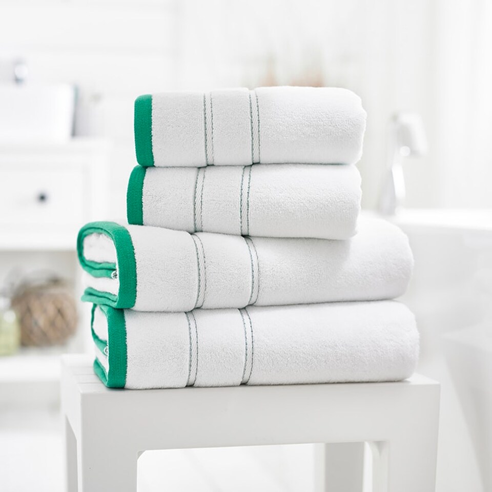 image 1 of Delamere Zero-Twist Luxury Cotton Towels – Ultra-Soft, Absorbent & Stylish Green | Green | Hand towel