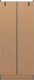 image 6 of Nevada 2 Door 1 Drawer Wardrobe - L52 x W78 x H182.5 cm - 3D Effect Grey | Grey | 3D Effect Grey