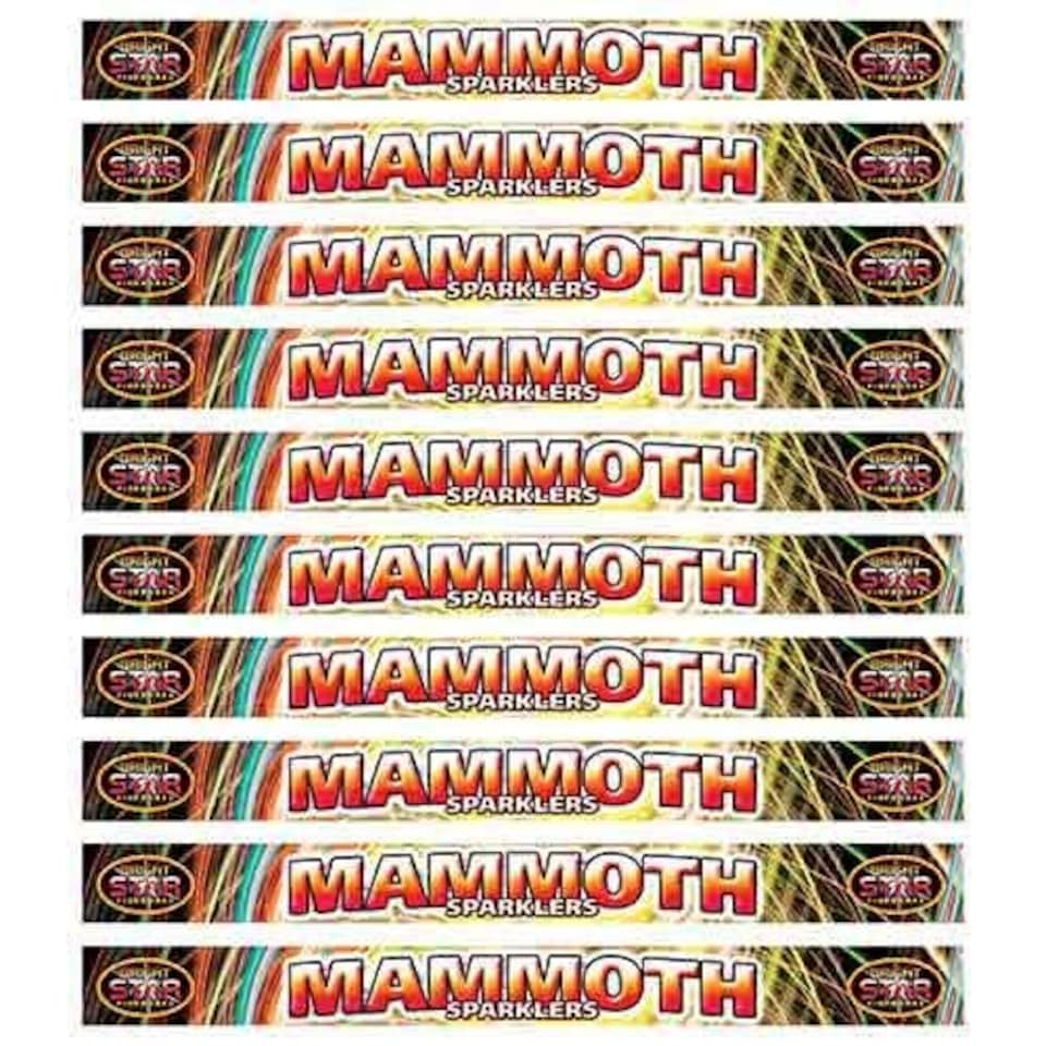 Mammoth Sparklers 46cm - 10 Packs of 4