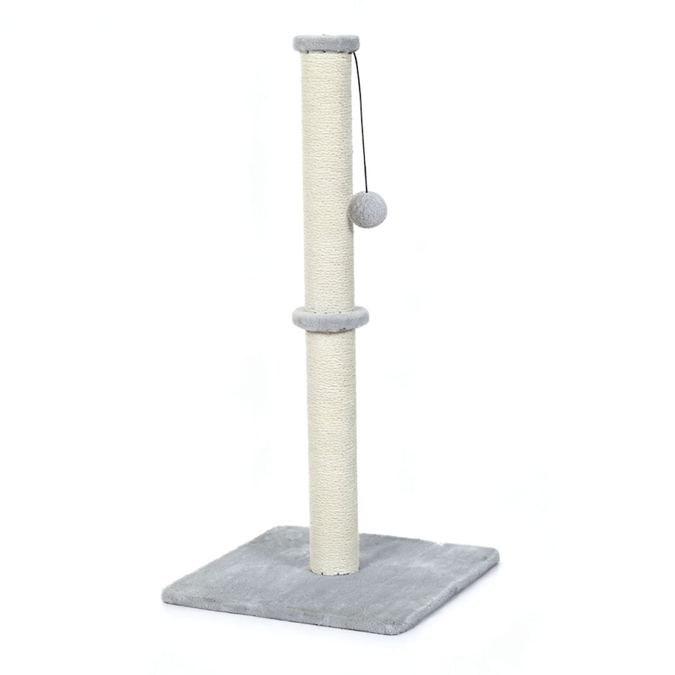 image 1 of Skylos Cat Tree Scratching Post Wooden Furniture Stand with Ball Toy