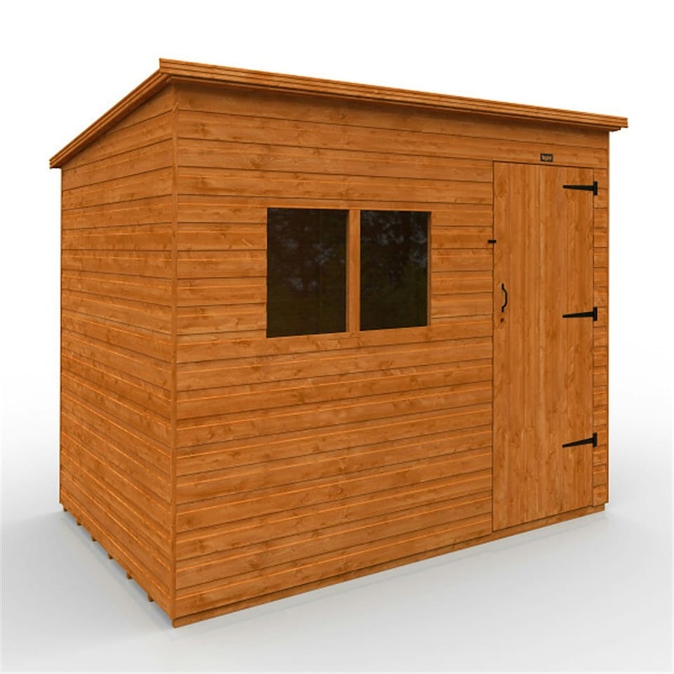 image 1 of 9ft x 6ft (2650mm x 1750mm) Horsforth Deluxe Shiplap Pent Shed with 2 Window (12mm Tongue and Groove Floor and Roof)