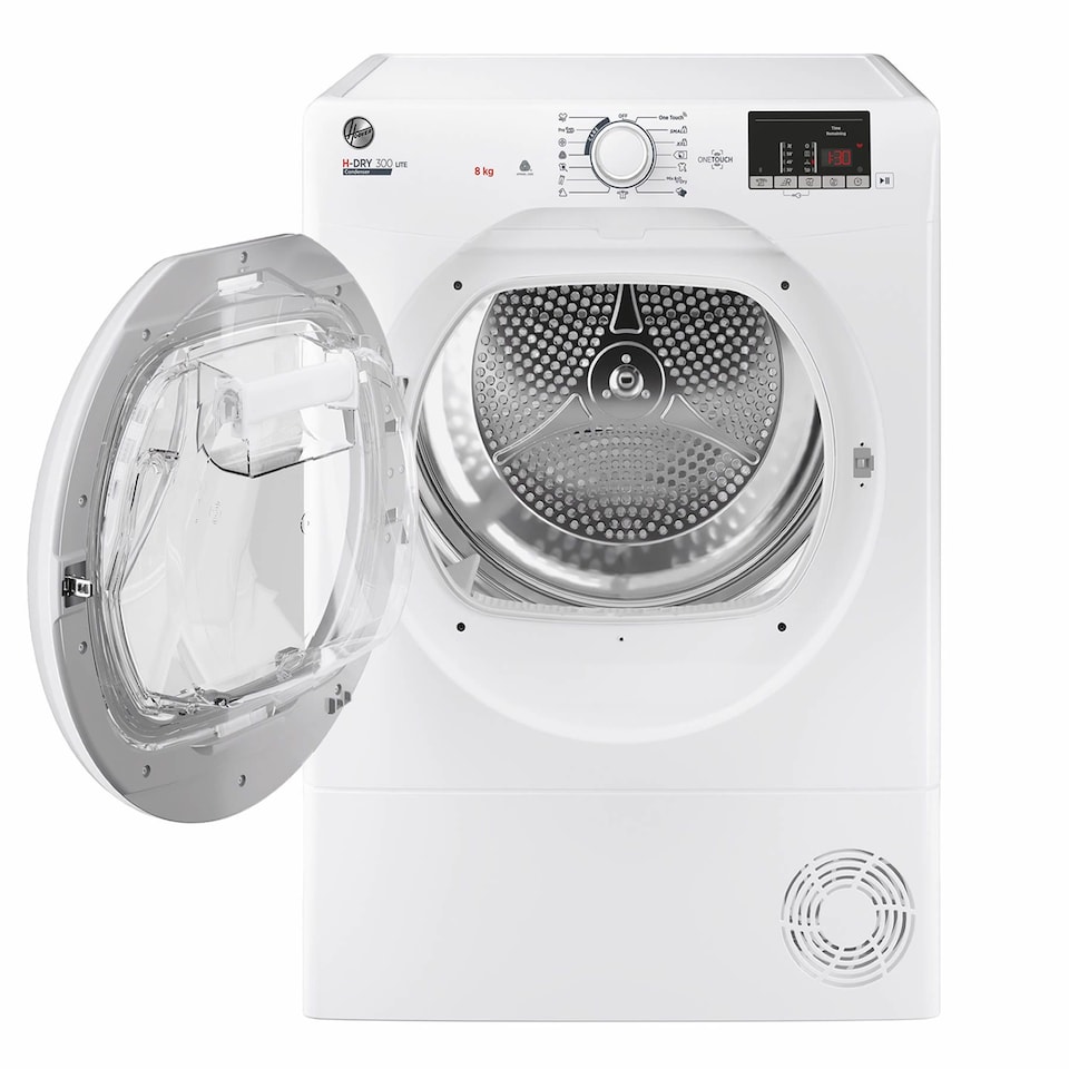image 1 of Hoover HLE C9DGB 9kg Load Condenser Tumble Dryer NFC Class B Black