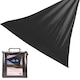 image 1 of Harbour Housewares Triangle Shade Sail - 3.6m - Black | Black | Black