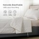 image 7 of Homescapes Australian Wool 400 GSM Heavy Duvet, King | White | King