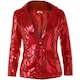 image 4 of Womens sequin jacket | Red | red | 1