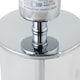 image 5 of Set of 2 Aura - Chrome Table Lamps with Sage Green Fern Shades Chrome | Green